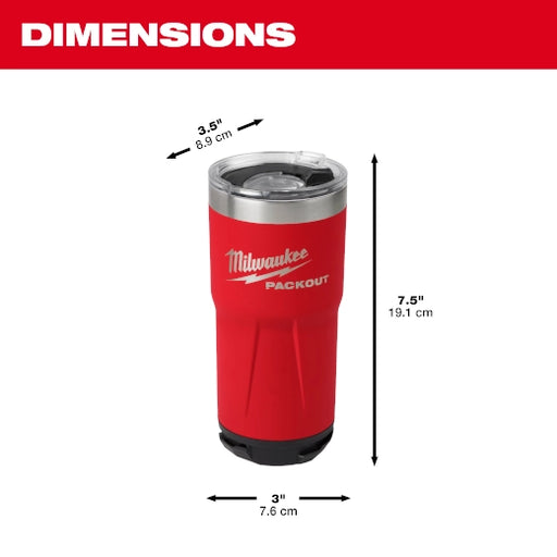 Milwaukee 48-22-8372R PackOut 20oz Tumbler - Image 2