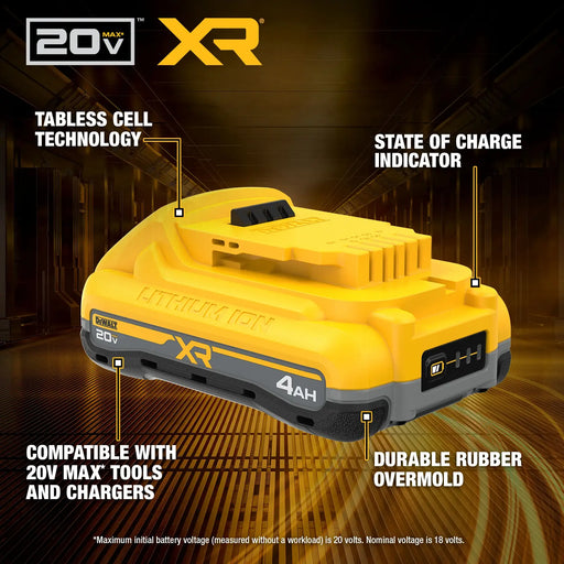 DeWalt DCB2104-2 20V MAX XR POWERPACK 4.0Ah Battery 2-Pack - Image 2