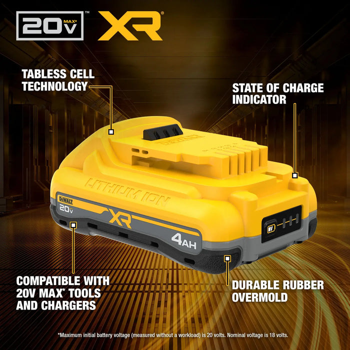 DeWalt DCB2104-2 20V MAX XR POWERPACK 4.0Ah Battery 2-Pack - Image 2
