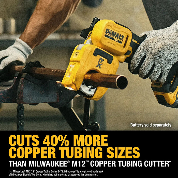 DeWalt DCE154B 20V MAX XR 1-1/4" Copper Tubing Cutter (Tool Only) - Image 7