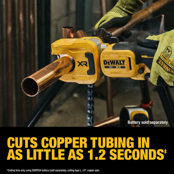 DeWalt DCE154B 20V MAX XR 1-1/4" Copper Tubing Cutter (Tool Only) - Image 8