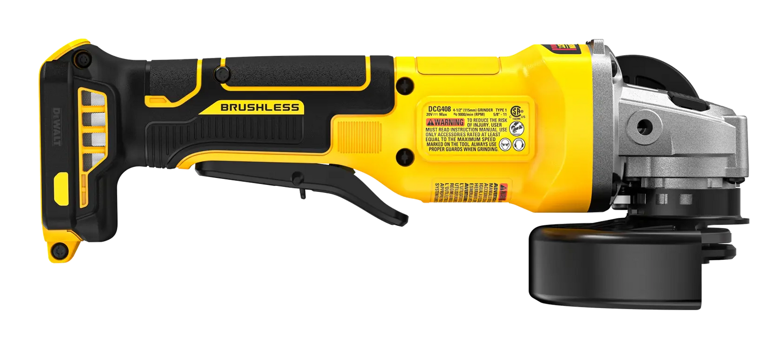 DeWalt DCG408B 20V Max Cordless 4-1/2" Paddle-Switch Grinder (Tool Only) - Image 3