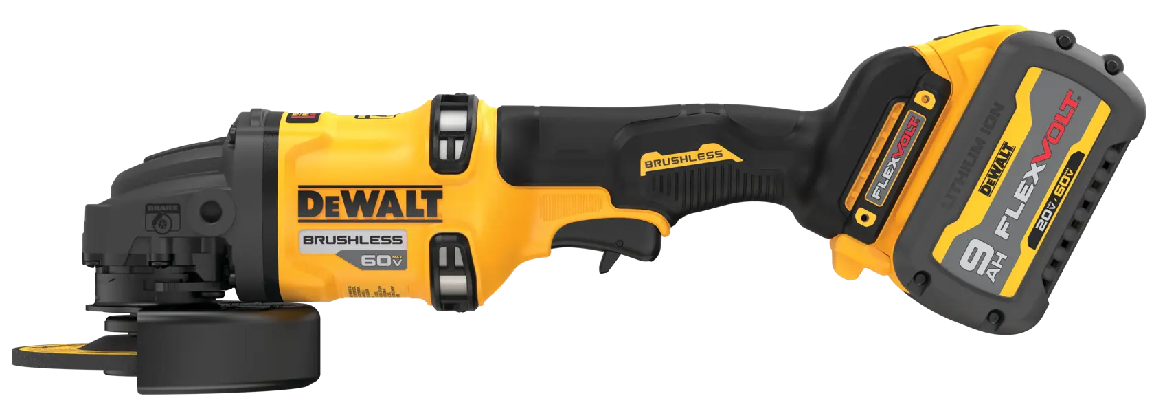 DeWalt DCG418MX1 60V MAX Brushless Cordless 4-1/2" - 6" Grinder Kit - Image 2