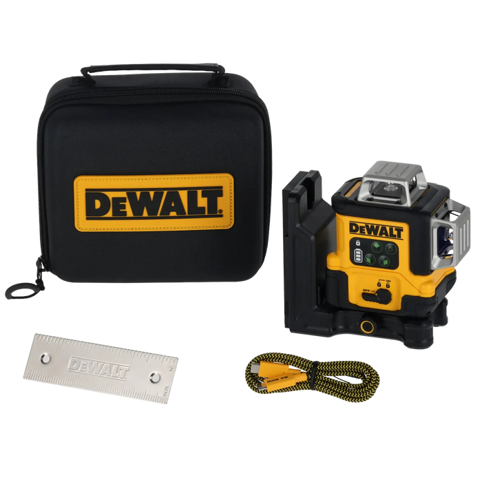 DeWalt DCLE14361GB USB-C Rechargeable 3x360 Degree Green Line Laser - Image 1