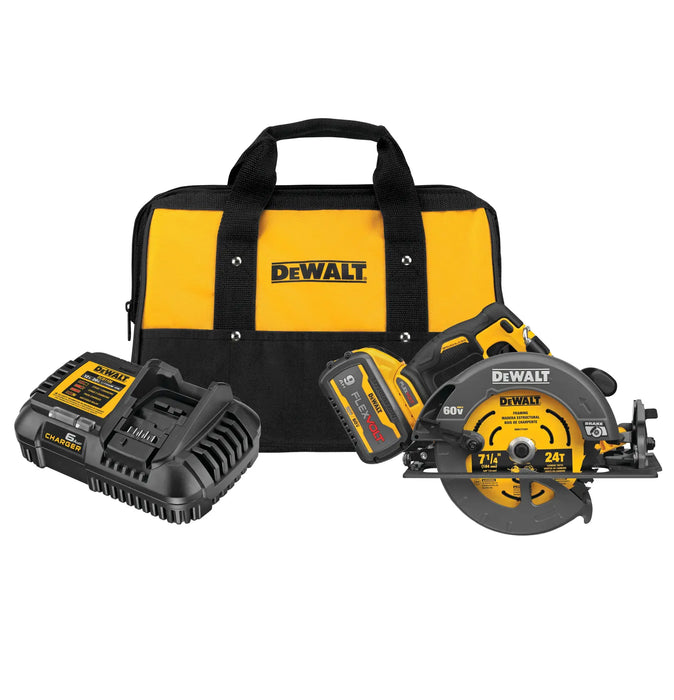 DeWalt DCS588X1 60V MAX Brushless Cordless 7-1/4" Circular Saw Kit - Image 1