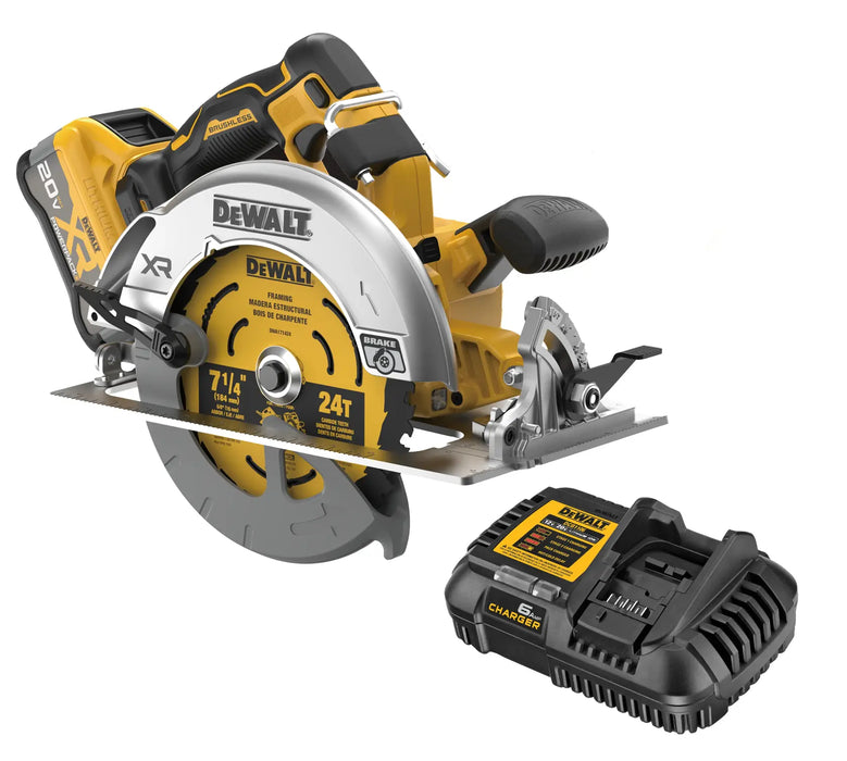 DeWalt DCS590WW1 20V Max XR 7-1/4" Brushless Cordless Circular Saw Kit - Image 1
