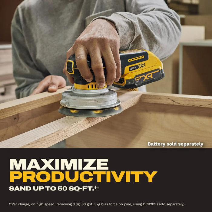 DeWalt DCW211B 20V XR 5" Random Orbit Sander (Tool Only) - Image 5