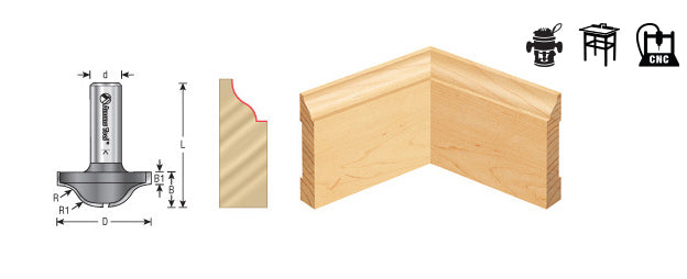 Amana 54297 Architectural Base Molding Router Bit - Image 4