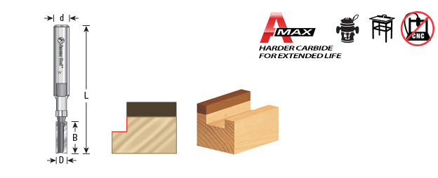 Amana 47228 Flush Trim Plunge Template Router Bit - Image 4