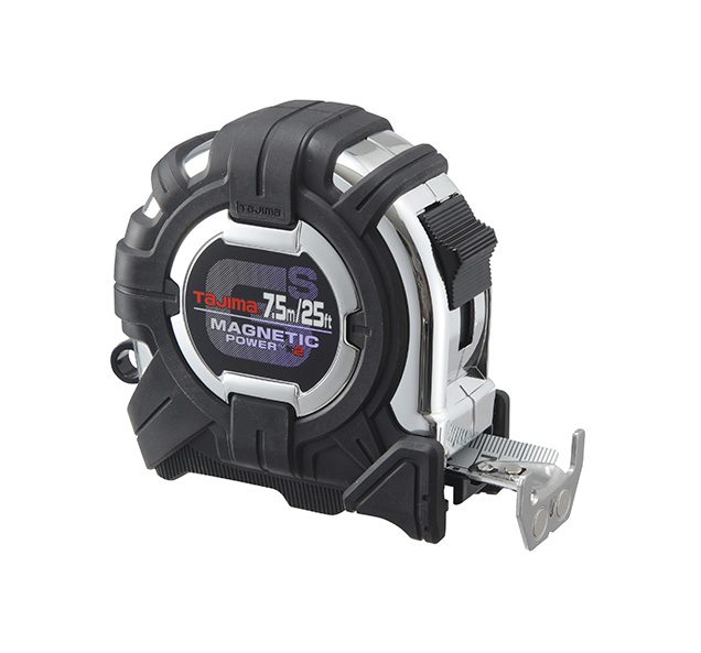 Tajima GS-SC25/7.5MBW 25' GS-Lock Magnetic Power X2 Compatible Clip Tape Measure - Image 1
