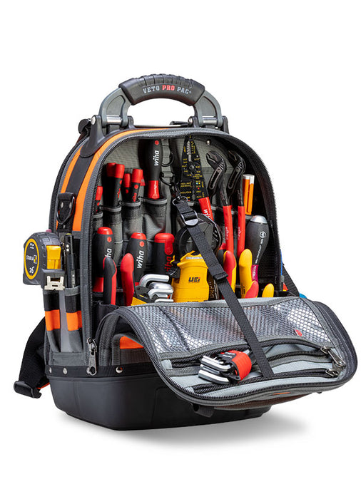 Veto Pro Pac TECH PAC HI-VIZ ORANGE Backpack Tool Bag - Image 3