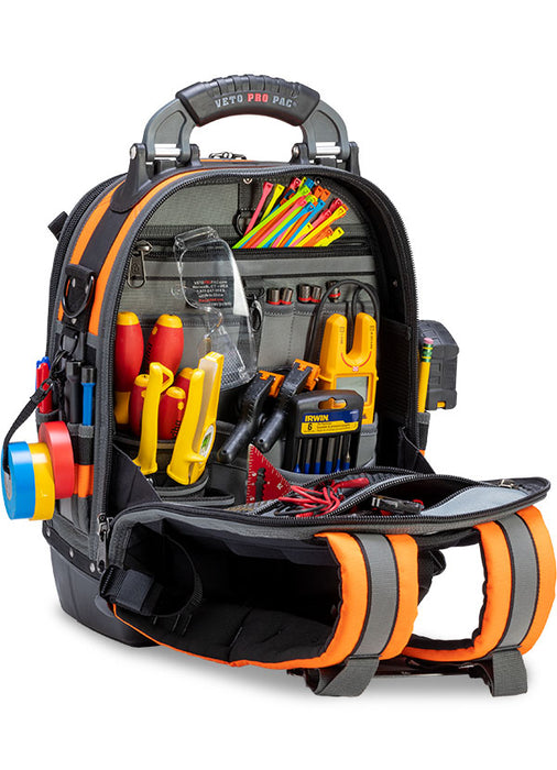 Veto Pro Pac TECH PAC HI-VIZ ORANGE Backpack Tool Bag - Image 4