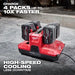 Milwaukee 48-59-1818 M18 & M12 Four Bay Simultaneous Super Charger - Image 3