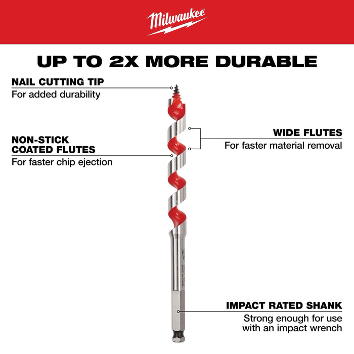 Milwaukee 49-22-0065 Plumbers' 7-Piece Selfeed Bit Kit - Image 4
