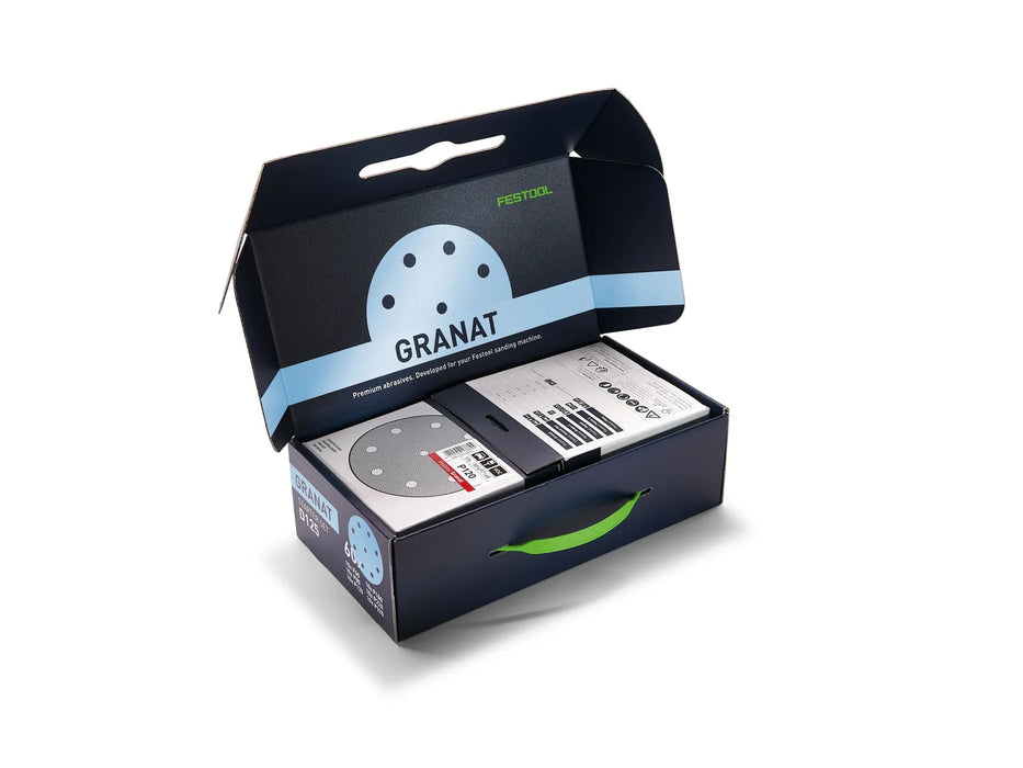 Festool 578668 D125 GR-Set Granat 5" Multi-Grit Sanding Disc Starter Set - Image 1