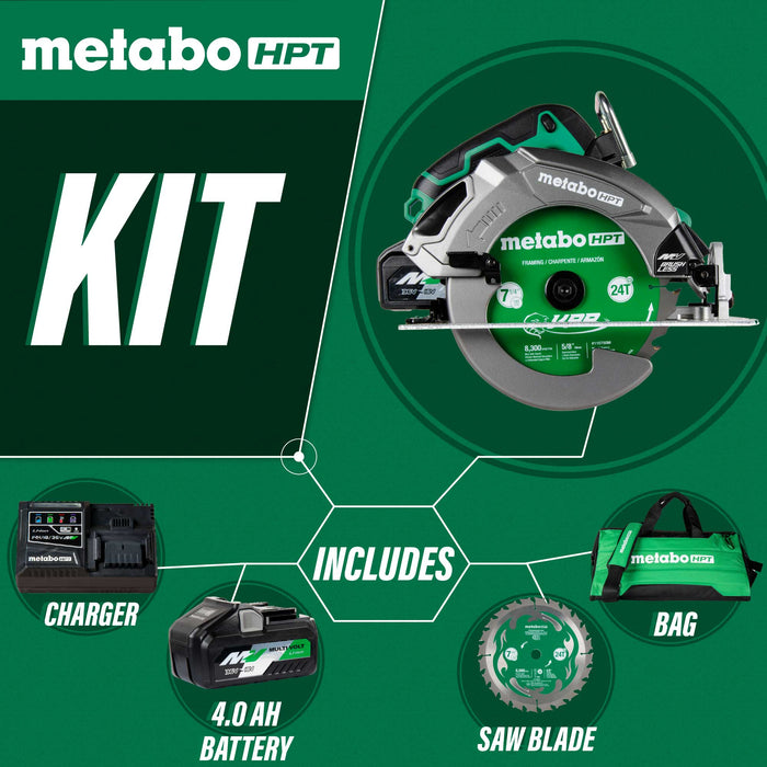 Metabo HPT C3607DBQ4M 36V MultiVolt 7-1/4" Circular Saw (Tool Only) - Image 5