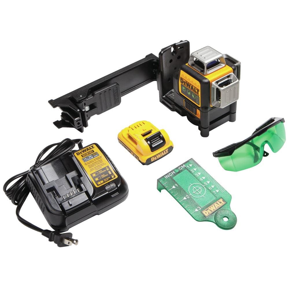 DeWalt DW089LG 12V MAX 3 x 360 Green Line Laser — Coastal Tool