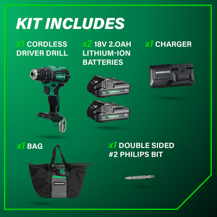 18V MultiVolt 1/2" Cordless Brushless Driver Drill Kit - Image 4