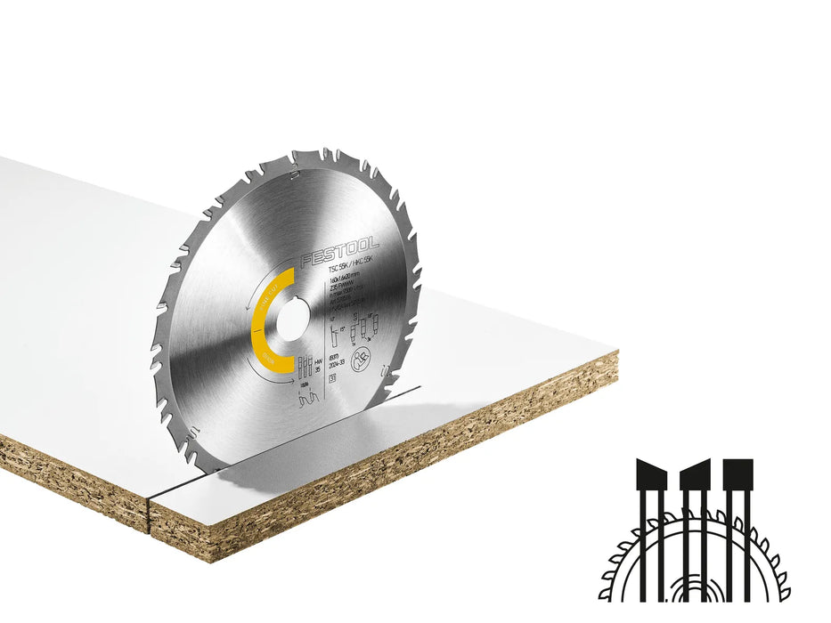 Festool 578590 HW 160mm Fine Cut Saw Blade - Image 2