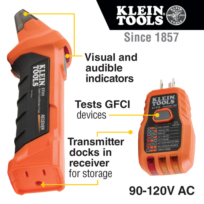 Klein ET310KIT Circuit Breaker Finder Kit - Image 5