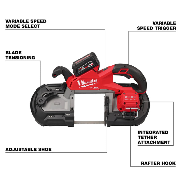 Milwaukee 2929-20 M18 Fuel Deep Cut Band Saw (Tool Only) - Image 2