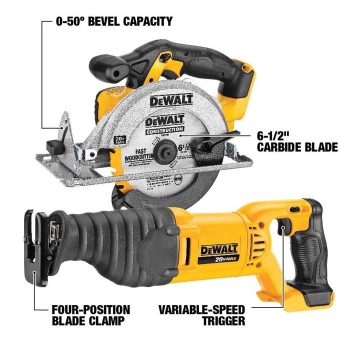DeWalt DCK1021D2 20V MAX Cordless 10-Tool Combo Kit - Image 4