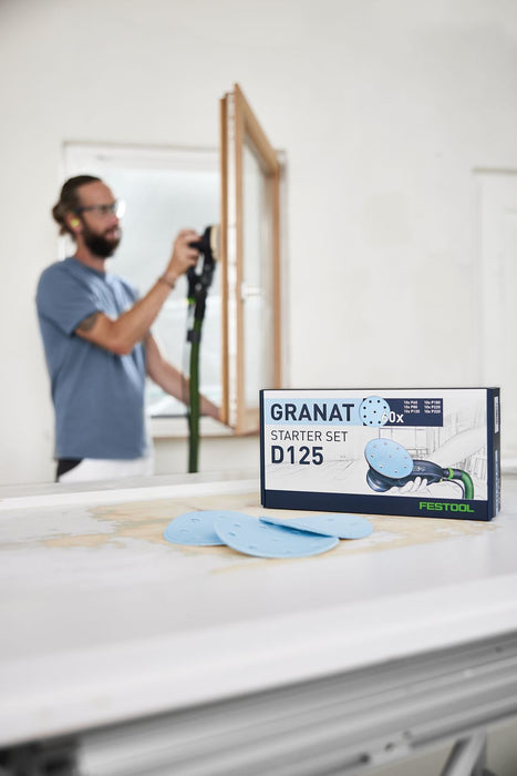 Festool 578668 D125 GR-Set Granat 5" Multi-Grit Sanding Disc Starter Set - Image 3