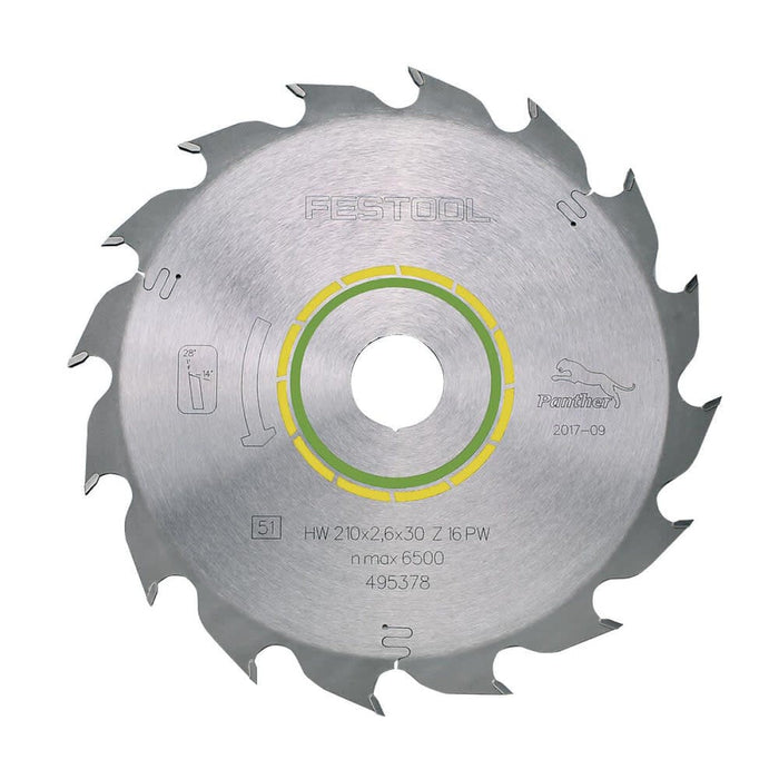Festool 495378 HW 210x2.6x30 PW16 Saw Blade - Iamge 1