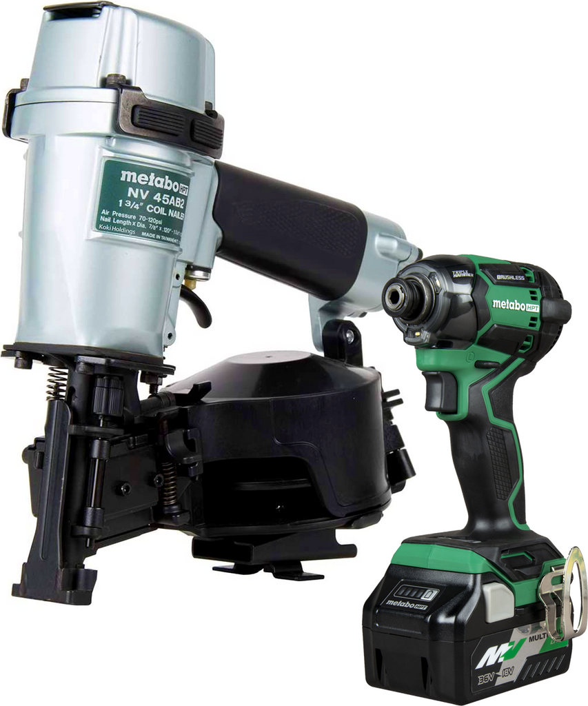 希少　carpenter ガンマA-movement, Tuned by KLL Metabo HPT KNV45AB2M Roofing Nailer / Impact Driver Pro Combo Kit