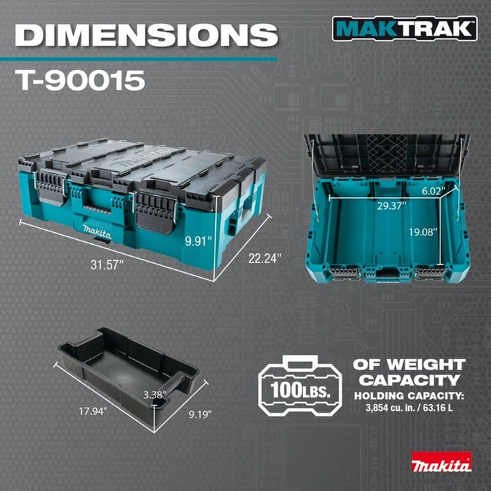 Makita T-90015 MAKTRAK Large Tool Box - Image 6