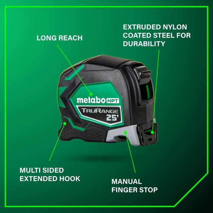 Metabo HPT 115925M 25' TruRange Measuring Tape - Image 3