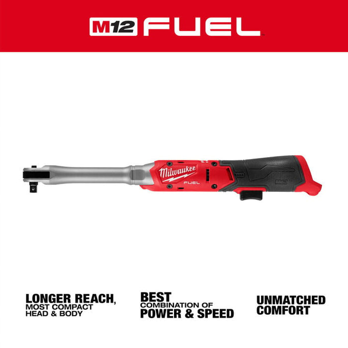 Milwaukee 3059-20 M12 FUEL 3/8" Extended Reach Ratchet (Tool Only) - Image 2