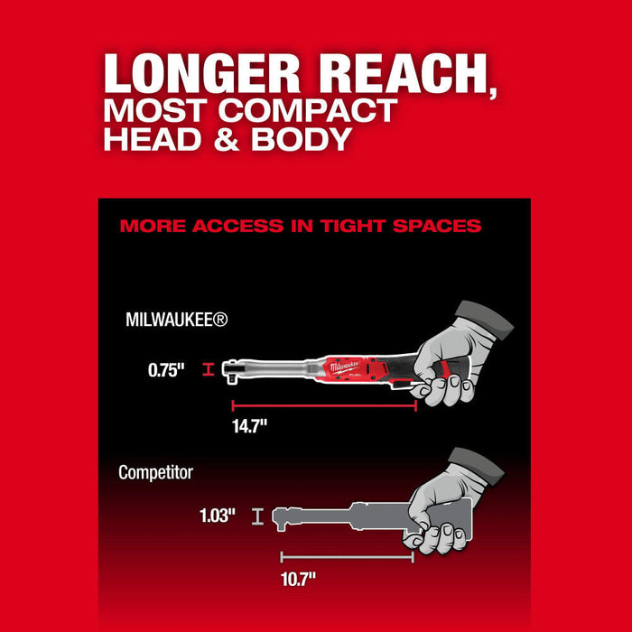 Milwaukee 3059-20 M12 FUEL 3/8" Extended Reach Ratchet (Tool Only) - Image 5