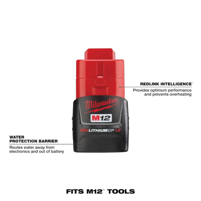 Milwaukee 48-11-2411 M12 Redlithium Compact Battery 2 Pack - Image 2