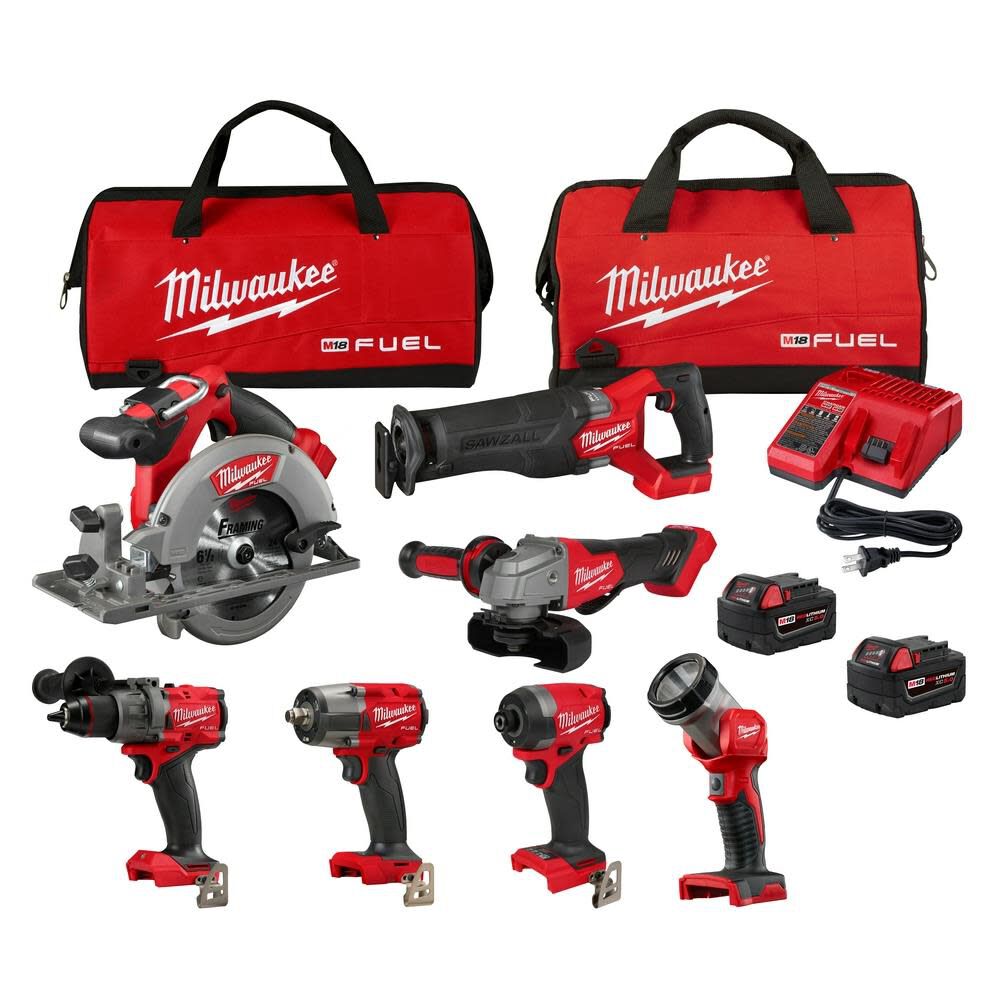 Milwaukee 3697-27 Fuel 7-Tool Combo Kit — Coastal Tool