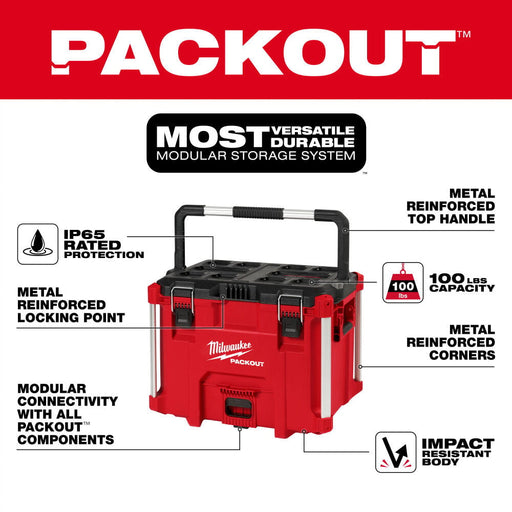 Milwaukee 48-22-8423 PACKOUT XL Tool Box - Image 2