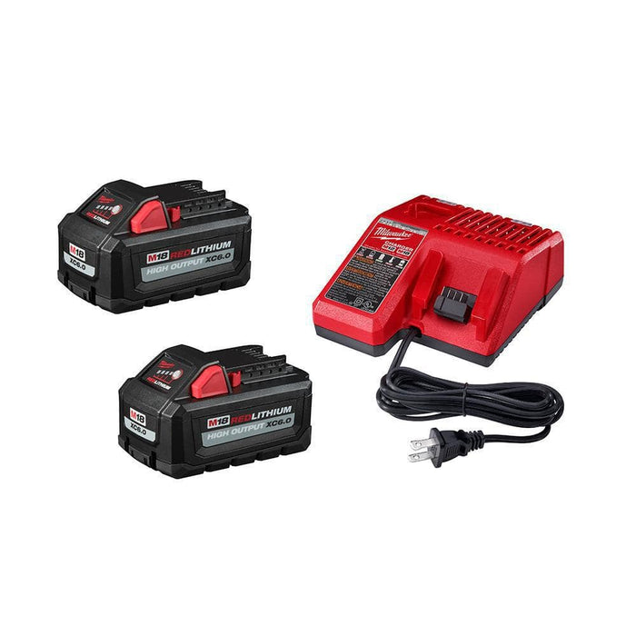 Milwaukee 48-59-1862S M18 REDLITHIUM HIGH OUTPUT XC6.0 Battery 2-Pack Starter Kit - Image 1