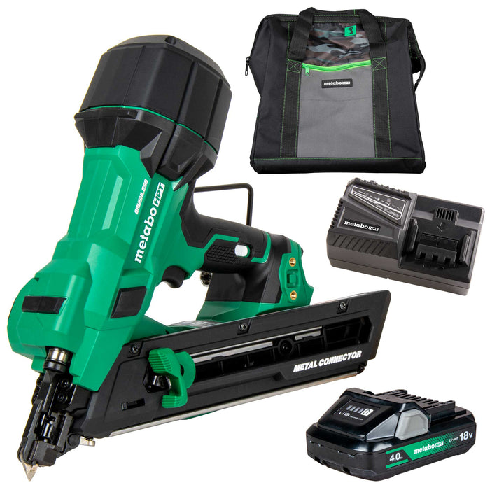 Metabo HPT R1838DKAM 18V MultiVolt Brushless 1-1/2" Metal Connector Nailer Kit  Image 1