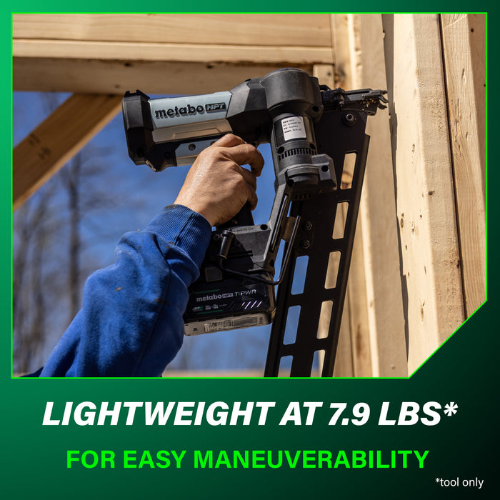Metabo HPT NR1890DRBQRY 18V Cordless 21 Degree Plastic Strip Framing Nailer Kit - Image 8