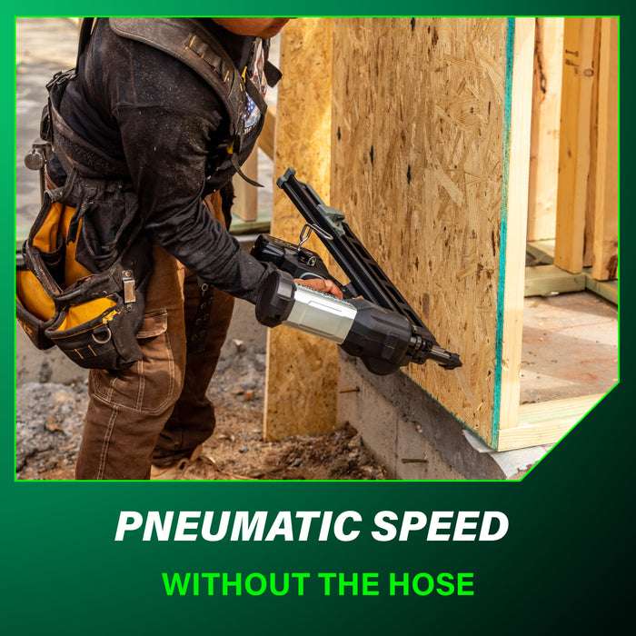 Metabo HPT NR1890DRBQRY 18V Cordless 21 Degree Plastic Strip Framing Nailer Kit - Image 7