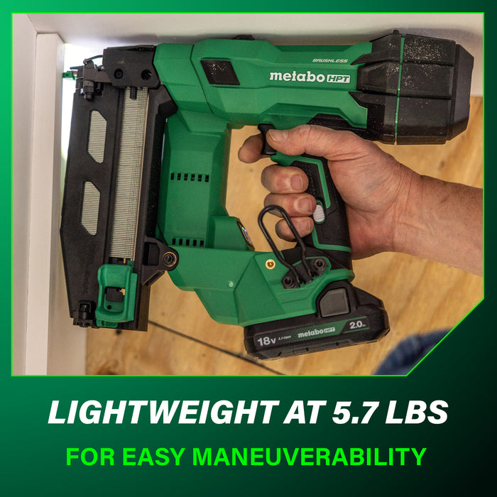 Metabo HPT NT1865DSAM 18V MultiVolt Pro 16-GA Straight Finish Nailer - Image 6