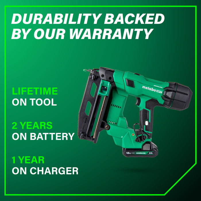 Metabo HPT NT1865DSAM 18V MultiVolt Pro 16-GA Straight Finish Nailer - Image 11