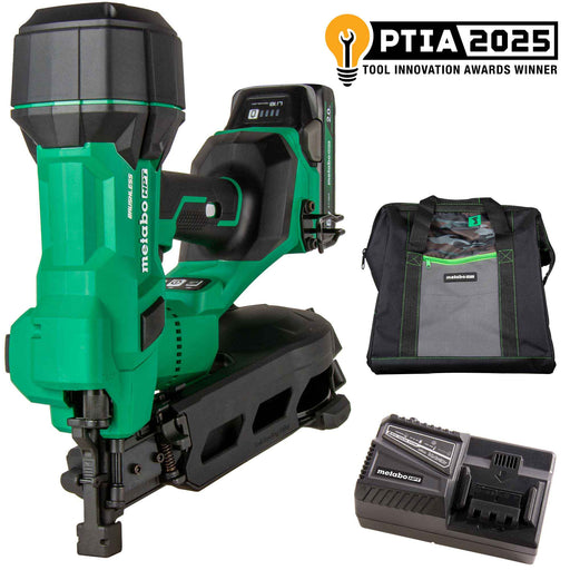 Metabo HPT NV1845DAM 18V MultiVolt 1-3/4" Coil Roofing Nailer Kit - Image 1