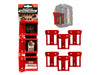 StealthMounts Milwaukee Red Battery Mount 6 Pack - Image 1