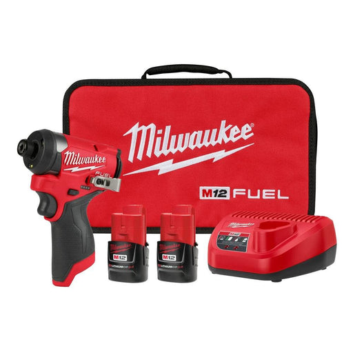 Milwaukee 3453-22 M12 Fuel 1/4" Hex Impact Driver Kit - Image 1