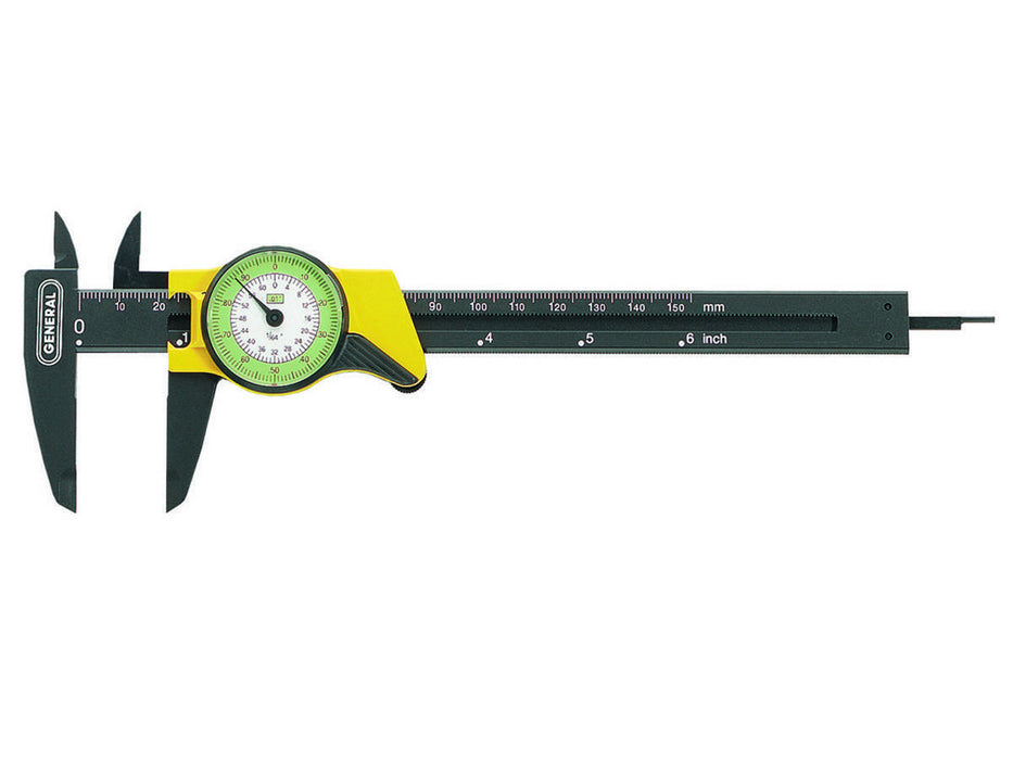 General 142 Plastic, Direct Reading Inch Dial Caliper