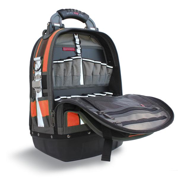 Veto Pro Pac TECH PAC HI-VIZ ORANGE Backpack Tool Bag — Coastal Tool