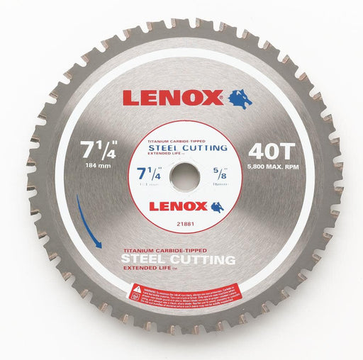 Lenox 21881 7-1/4" Metal Cutting Circular Saw Blade - Image 1