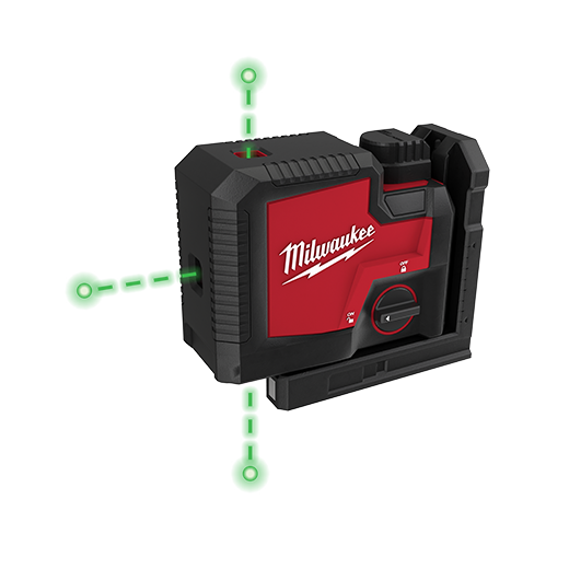 Milwaukee 3510-21 USB Rechargeable Green 3-Point Laser - Image 2