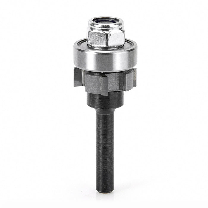 Amana 47400 4 Wing Flush Trim Single Bevel Cutter Router Bit Assembly - Image 1